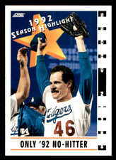1993 Score Kevin Gross    HL #519 Los Angeles Dodgers