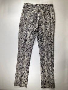 Womens J'envie Black White Pattern Pants Size 0XS NEW - Picture 1 of 6