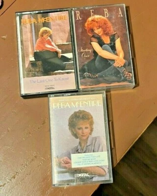 Vintage Reba McEntire 3 Cassette Lot Foto 1 de 4