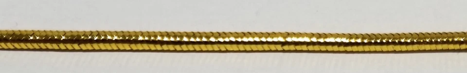 Cordón elástico tubular metálico de 1/8" - Color: dorado - 36 yardas - ¡Hecho en EE. UU.! Foto 1 de 1