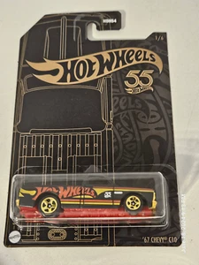 2023 Hot Wheels 55th Anniversary 67 Chevy C10 Black Red 1/6 - Picture 1 of 10