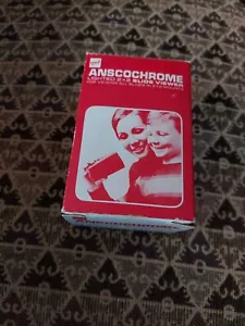 Visore diapositive 2x2 illuminato GAF Anscochrome vintage in scatola originale - Foto 1 di 11