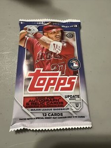 2023 Topps Update Baseball Factory Sealed Hobby Pack From Box 12 Cards 🔥