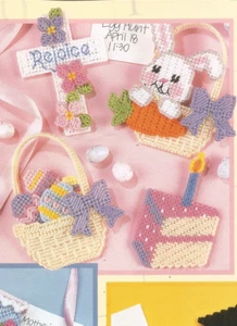 Seasonal Magnets Plastic Canvas Patterns Christmas St Patricks Easter School J04 - Picture 1 of 7