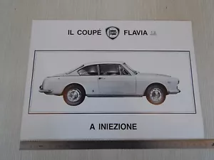 Depliant originale 2 pagine Lancia Flavia 1.8 coupe' ad iniezione - Foto 1 di 3