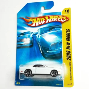 NEW 2008 Hot Wheels DODGE CHALLENGER STR8 White Car New Models #16 Diecast 1:64 - Picture 1 of 7