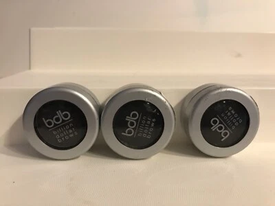 Polvo para cejas de cuervo 3 unidades Billion Dollar Brows 0,07 oz. Tamaño completo ***Sin caja*** Foto 1 de 4