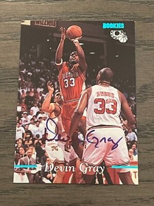 1995 Classic Rookies Devin Gray Autograph Clemson Tigers