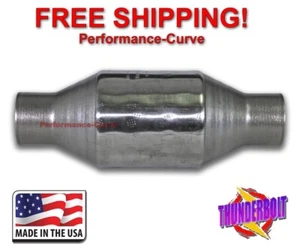 2" Thunderbolt Exhaust Cat Converter High Flow Stainless Steel - 410200 - Picture 1 of 5