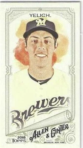 2018 Topps Allen & Ginter Christian Yelich Milwaukee Brewers Mini A&G Back # 75 - Imagen 1 de 2