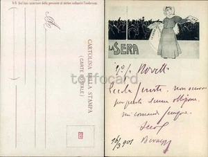 LIBERTY ART NOUVEAU-GIORNALE LA SERA-AUTORE METLICOVITZ-C33-65 - Imagen 1 de 1