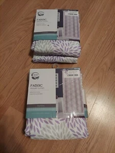 (2) Zenna Home 70 Zoll B x 72 Zoll L Mumsaic Stoff Duschvorhänge - Lilie/Grau - Bild 1 von 5