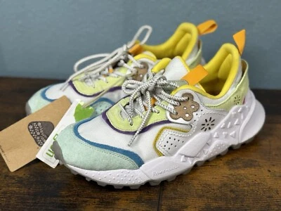 Flower Mountain Kotetsu Sneakers Women’s Size 6 Yellow/green Cork Insole - Image 1 of 4