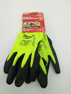 Milwaukee 48-73-8934 Guanti Immersi Hi-Vis Taglio Livello 3 Poliuretano -2X-Large - Foto 1 di 3