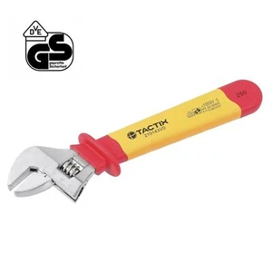 TACTIX VDE Rollgabelschlüssel 250 mm 0-35 mm 1000 V isoliert Schraubenschlüssel - Bild 1 von 3
