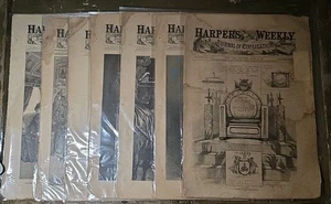 1880-1887 Harper's Weekly - 7 Original Full Issues - Picture 1 of 10