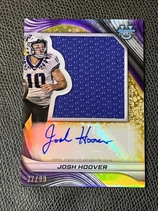 Josh Hoover /99 Auto Jumbo Relic Second Honor Roll 2024 Bowmans Best University - Bild 1 von 2