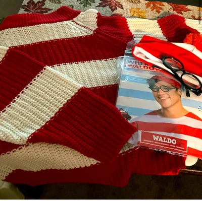 Adult Costume Kit - Where's Waldo? Ladies XL - Image 1 of 2