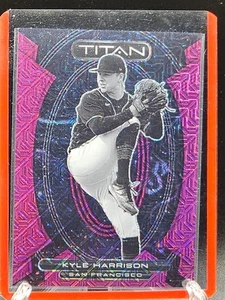 2023 Panini Chronicles Titan Kyle Harrison Pink Mojo Prizm /50 - San Francisco - Bild 1 von 2