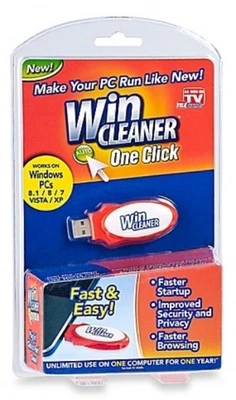 Win Cleaner One Click Professional USB Computer Clean Repair for PC Laptop--NEW! - Image 1 of 4