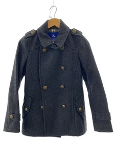 Burberry Blue Label Men's Wool Peacoat Gray Size 38 #EJ ZCA - Picture 1 of 7