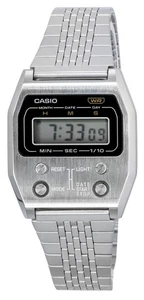 Casio Vintage Digital Stainless Steel Quartz A1100D-1 Unisex Watch - Picture 1 of 4