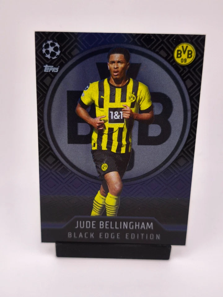 Jude Bellingham BLACK EDGE EDITION 2022-23 Topps Match Attax UCL B. Dortmund - Image 1 of 2