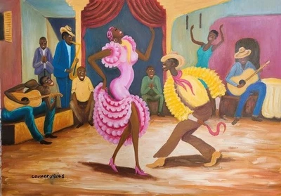 Мигель Коваррубиас: румба: кубинский танец и джаз сцена художественная печать 1930 - Изображение 1 из 2