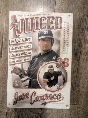 SIGNED JOSE CANSECO Autograph Book Juiced #33  - Image 1 of 4