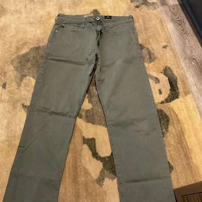 Pantalones de mezclilla grises AG Adriano Goldschmied para hombre The Protege pierna recta hechos en EE. UU. 33 Foto 1 de 4