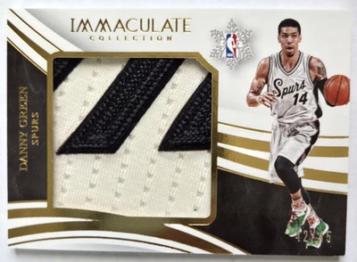 2015-16 Danny Green Panini Immaculate Game Worn Christmas Patch 42/45 #36 Spurs - Image 1 of 2