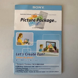 Sony Picture Package v1.5 HandyCam PC CD SPVD-012.1 USB Treiber Windows 98/XP OSX - Bild 1 von 5