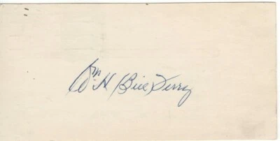 Bill Terry Signed Autographed Cut Signature New York Giants JSA Q22657 - Image 1 of 3