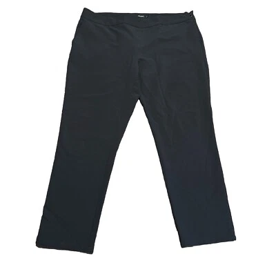Pantalones BETABRAND para mujer 2XL negros longitud completa cremallera lateral pierna cónica Foto 1 de 4