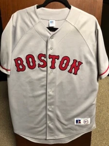 Boston Redsox Russell Athletic Button Down Jersey Schilling #38 Size Large - Picture 1 of 5