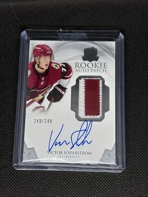 2020-21 Upper Deck The Cup /249 Victor Soderstrom #125 RPA Rookie Patch Auto RC - Image 1 of 2