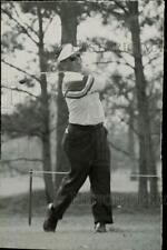 1958 Press Photo Bob Harris hits golf ball. - hpx15584