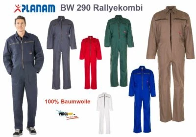 ABVERKAUF Planam Rallyekombi BW 290 100% Baumwolle Overall verschiedene Farben - Bild 1 von 4