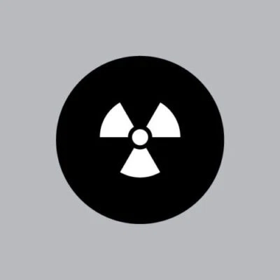 Radioactive - Mac Apple Logo Cover Laptop Vinyl Decal Sticker Macbook Unique - Image 1 of 2