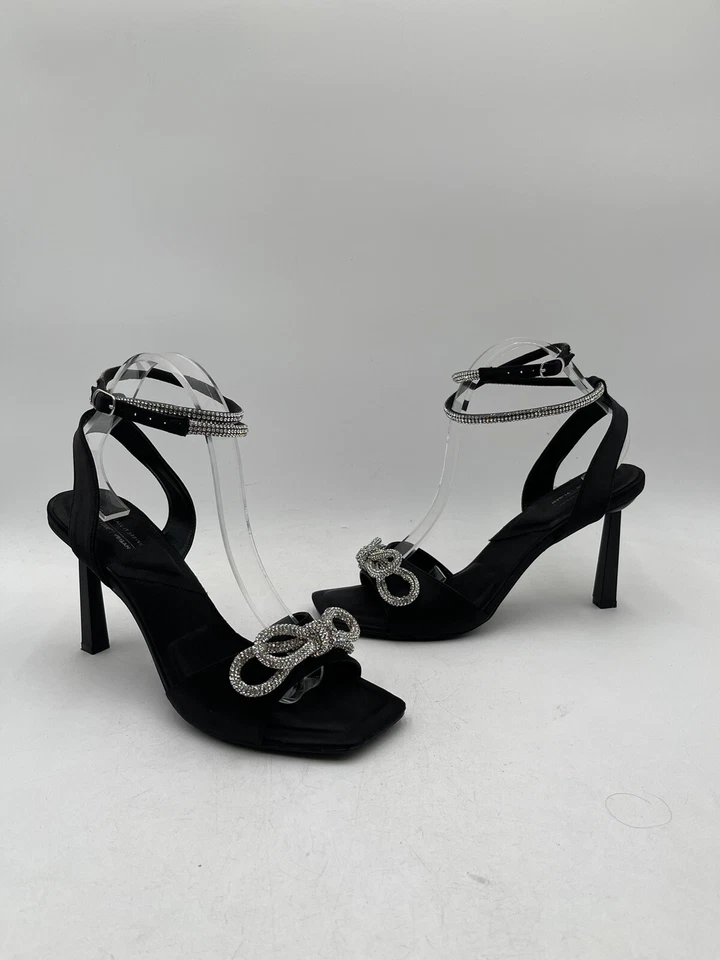 Call It Spring Women’s Elysha Heel Sandal Black Patent Leather Size 11 - Image 1 of 4