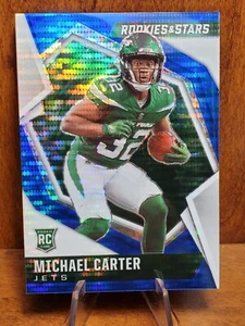Michael Carter 2021 Panini Esordienti e Stelle Pulsar Blu Parallelo SP/50 Jets - Foto 1 di 2