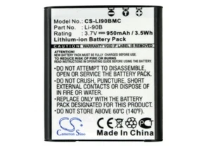 Cameron Sino 3.7V 950mAh Li-ion Replacement Battery For Olympus Camera - Picture 1 of 1