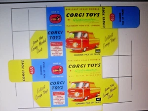 REPRO  CORGI COMMER PICK UP TRUCK No.465  - BOX ONLY - Picture 1 of 1