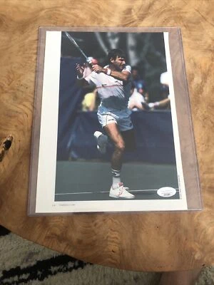Jimmy Connors 1986 Tennis Magazine Page Hand Signed Autograph JSA COA - Image 1 of 4