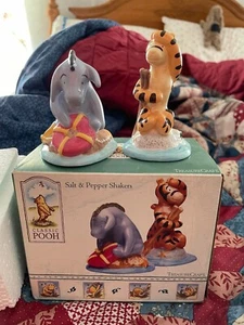 NIB Winnie The Pooh Tigger and Eeyore Salt and Pepper Shakers - Picture 1 of 1