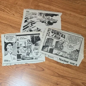Lot of 3 President Ronald Regan Newspaper Comic Clippings 1986 - Picture 1 of 7