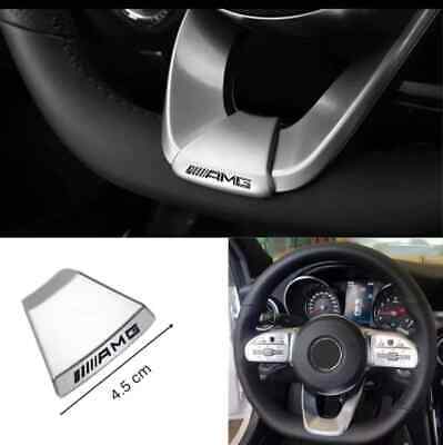 AMG Steering Wheel Emblem For Mercedes Benz Squared Base Steering Wheel Badge • 9.72€