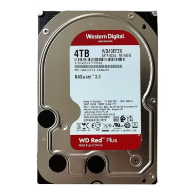 Western Digital Red Plus 4TB WD40EFZX 5400RPM 128MB Sata 3.5" HDD Hard Drive - Image 1 of 4