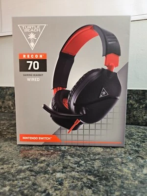 Turtle Beach Recon 70 Gaming Headset Wired ~ Nintendo Switch ~ Red & Black - Image 1 of 4