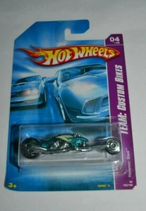 2008 HOT WHEELS TEAM : CUSTOM BIKES 04/04 - HAMMER SLED TEAL - Picture 1 of 3